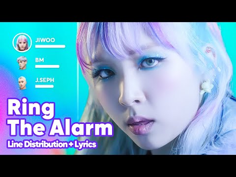 KARD - Ring The Alarm (Line Distribution + Lyrics Karaoke) PATREON REQUESTED