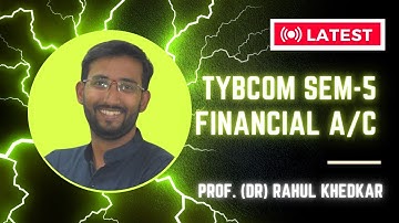 TYBCOM FINANCIAL ACCOUNT SEM-5 REVISION