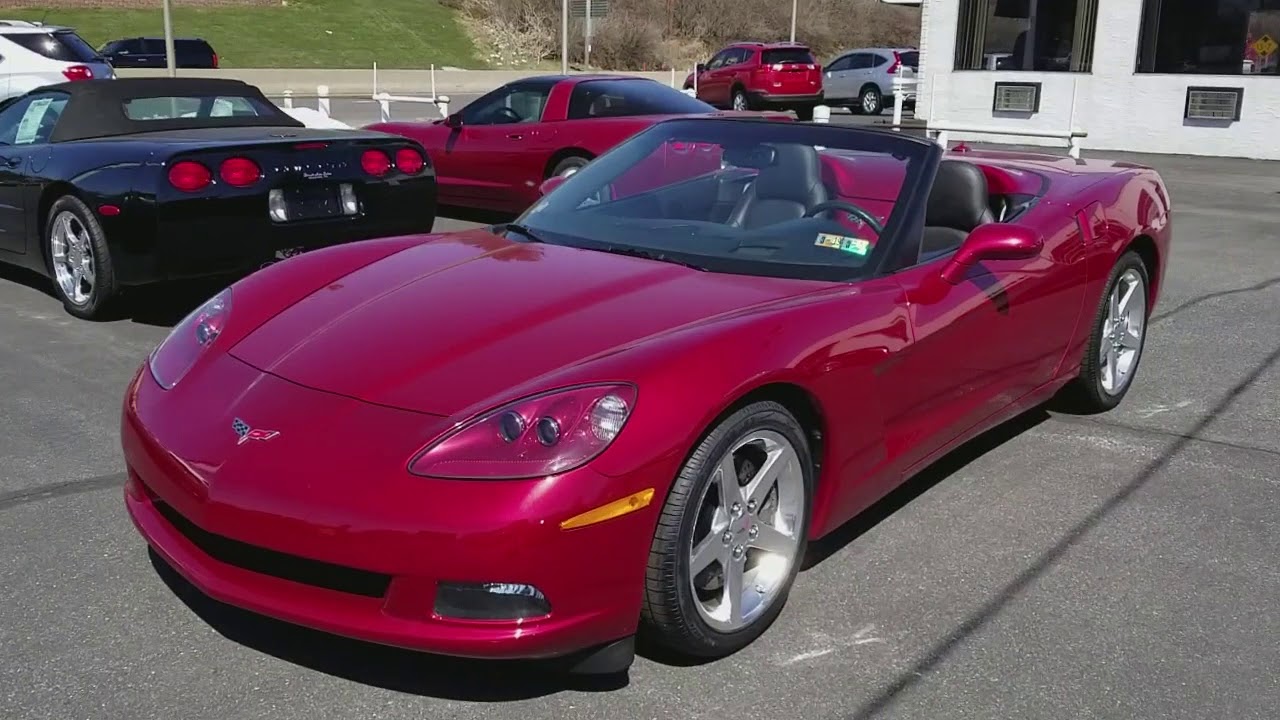 2005 Chevrolet Corvette Convertible Magnetic Red Metallic You 2005 Chevrolet Corvette Convertible Magnetic Red Metallic