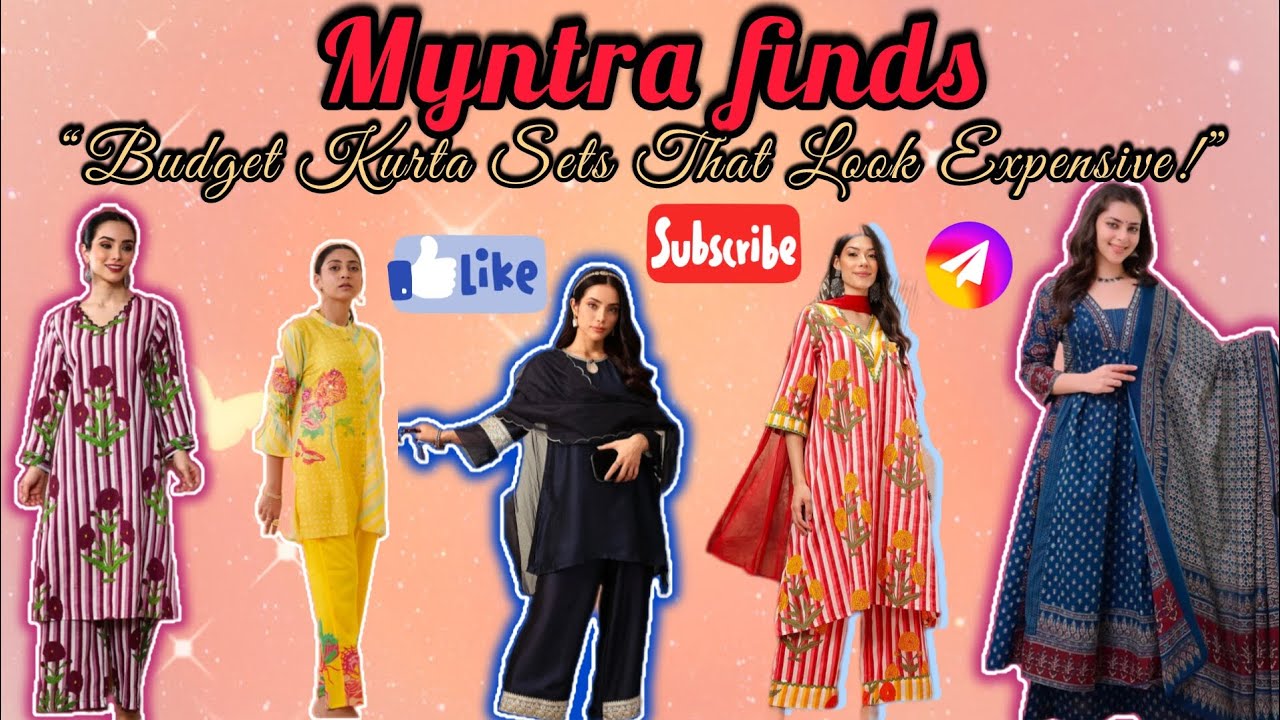“Under ₹999 Beautiful Kurta Sets 😍 | Myntra Finds”#viral #myntrafinds #onlineshopping #myntrahaul 