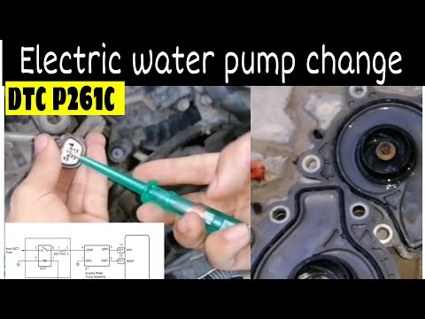 How to Replace the Electric water pump||dtc code p261c toyota Aqua