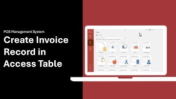 How to Make POS System | 12 - Create Invoice Record in Access Table