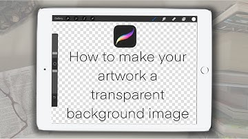 How to make my artwork a TRANSPARENT BACKGROUND IMAGE in PROCREATE