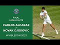 Carlos Alcaraz vs Novak Djokovic: Final Highlights | Wimbledon 2023 image