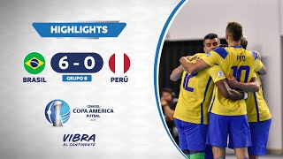 CA FUTSAL 2024 | BRASIL 6 - 0 PERÚ |  HIGHLIGHTS