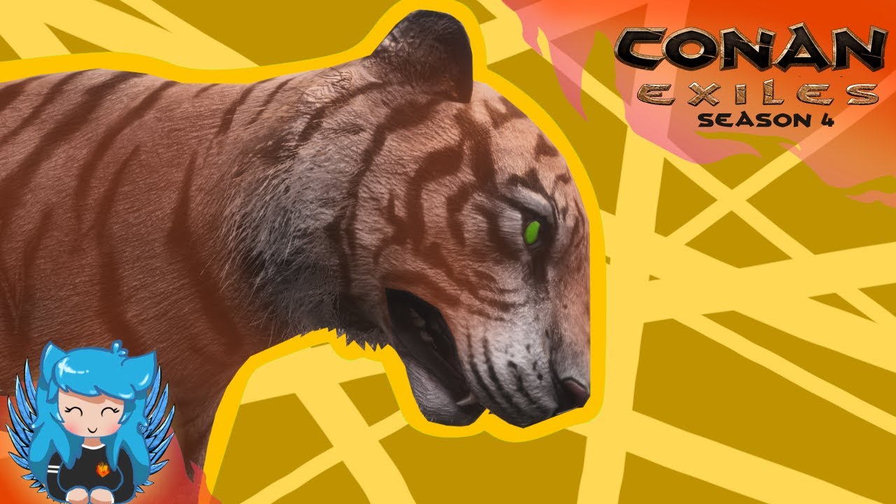 Conan Exiles Greater Wolf Pet Where To Get The Frostwolf Cubs Youtube