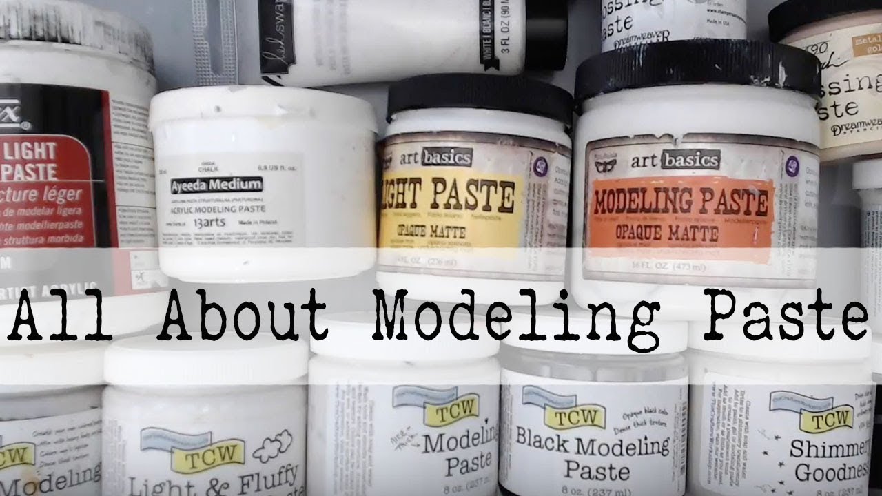 Beginner Mixed Media--All About MODELING PASTE--What is MODELING PASTE- How  to Use it? 