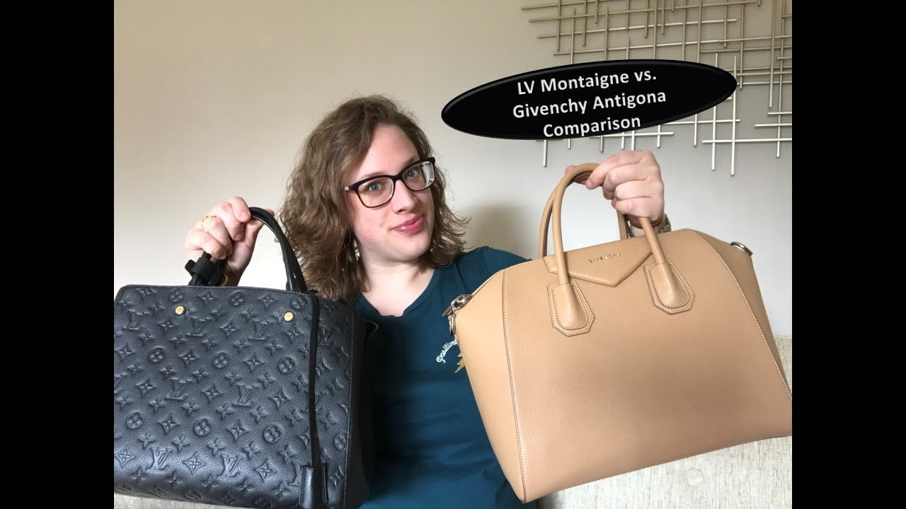 Louis Vuitton Montaigne GM vs. Givenchy Antigona Comparison | MeandMrVuitton - YouTube