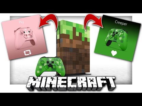 Minecraft - NEW XBOX ONE S [ LIMITED EDITION ] Release Date ! First Looks ! PRE ORDER