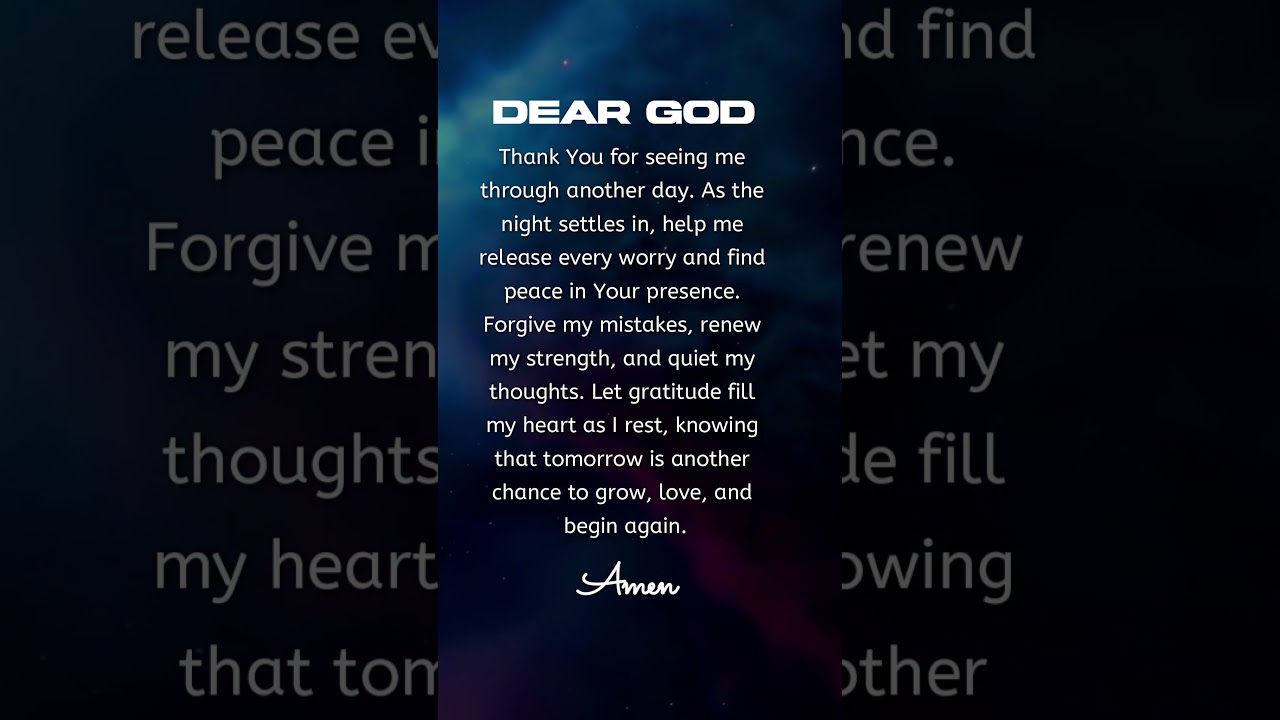 Evening Prayer of Gratitude – Peaceful Rest and a Thankful Heart – Short Night Prayer