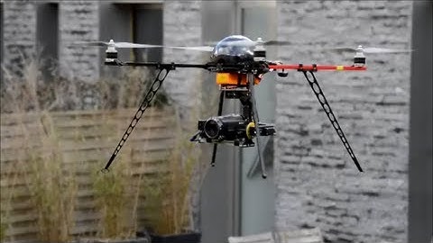 MikroKopter QuadroXL testflight with Sony HDR-CX730E