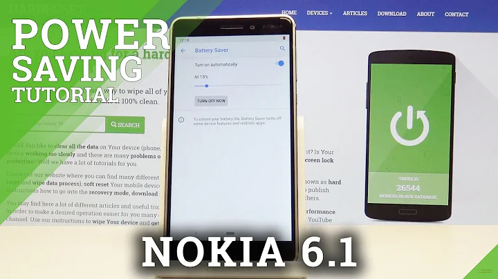 How to Activate Power Saving Mode in NOKIA 6.1 - Battery Saver
