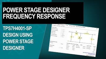 Selecting frequency response components in power stage designer for space grade buck converters