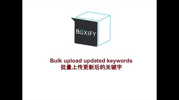 Boxify Bulk upload keywords