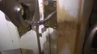 Chain Door Closer FIRE RATED Concealed Spring Inner BRASS Hidden Internal