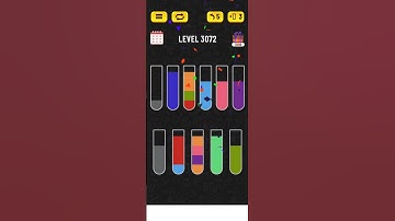 Water sort puzzle - Level 3072 #puzzle #games #level #watersortpuzzle #gaming #watersort #gameplay