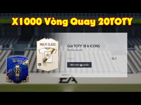 FIFA ONLINE 4, Màn mở thẻ x1000 Vòng Quay 20TOTY với gói cầu thủ có ICON và cái kết