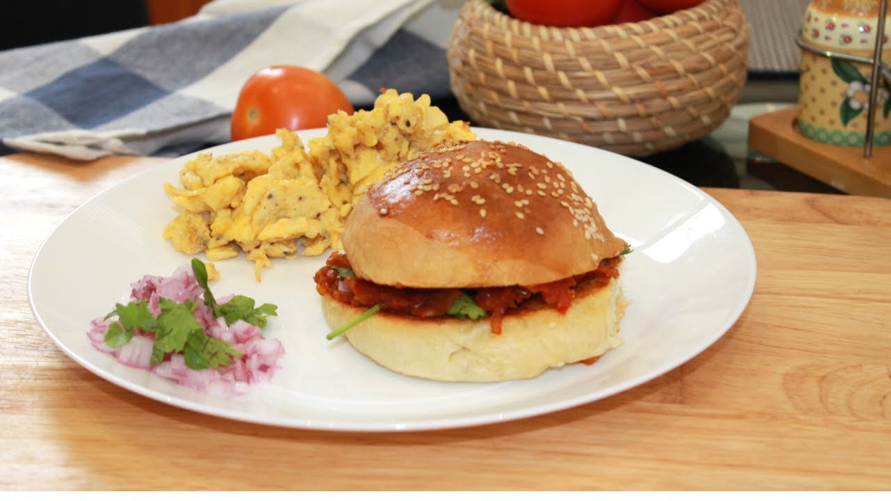 Tomato Onion Sandwich & Scrambled egg Quick Masala Bread Toast The