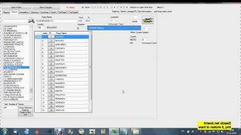 PES 2015 DINO EDITOR 0.3 TEAM PLAYER COMPETITION STRUCTURE EDIT CHANGE USER MANUAL TUTORIAL ON TEAM