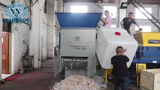 Ibc Plastic Shredder, Single Shaft Shredder, Plastic Cans Shredder