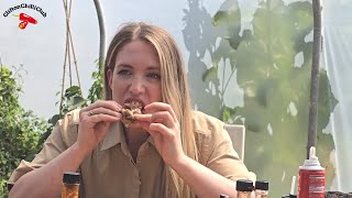 Eating hot wings with Masterchef: The Professionals finalist Kasae Fraser!
Kasae Fraser was a finalist in the most recent series of Masterchef: The Professionals. She wanted to hang out, eat hot wings & discuss all things chilli!
Join this channel to get access to perks:
https://www.youtube.com/channel/UCDLqJTA7dTQG2kCB2T266_w/join
#HotSauce #chili #chilli
PLEASE NOTE: We monitor comments on our channel and well remove any profanities or any language that is derogatory, we also delete any comments which have just a link in trying to promote any channel. We wish to keep our channel as family friendly as we can. Thank you.
Please share and subscribe and thank you for watching.
Also check us out on:
Facebook: https://www.facebook.com/CliftonChilliClub
TikTok: https://www.tiktok.com/@therealcliftonchilliclub?
Instagram: https://www.instagram.com/cliftonchilliclub/
Pinterest: https://www.pinterest.co.uk/CliftonChilli/boards/
Website: http://www.cliftonchilliclub.com/
Reproduction of this video is prohibited without express & written
permission of the Clifton Chilli Club.
All material is copyright. You are welcome to share & embed this
video from its original source only.
© Copyright Clifton Chilli Club Eating hot wings with Masterchef: The Professionals finalist Kasae Fraser!
