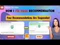 How I Fixed Page Recommendation Suspension | “Your Recommendations Are Suspended” Solved 2025 Mp3 Song