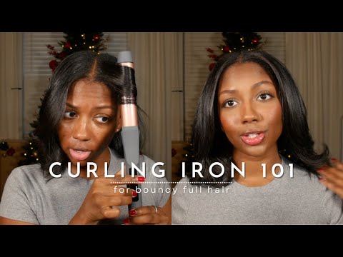 How To Use a Curling Iron | For Full Bouncy Hair | Niara Alexis