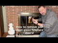 How to remove and clean glass fireplace doors