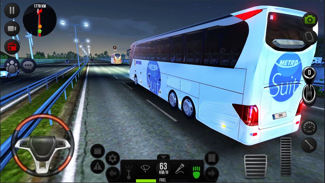 Long City Bus Driver 🚍🔥 Bus Simulator : Ultimate Multiplayer! Bus Wheels  Games Android 