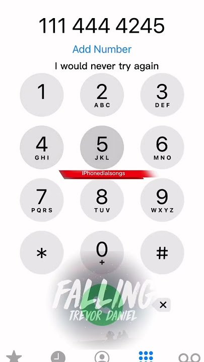 Falling - Trevor Daniel | IPhoneDial Version (Easy) #shorts