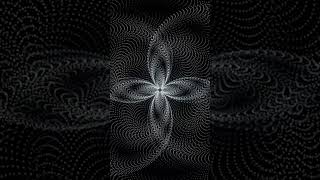 Thousands of swirling points form a flower #computerart #mathart