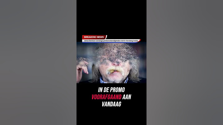 Johan Derksen dinsdag niet aan tafel door privé omstandigheden! #vandaaginside