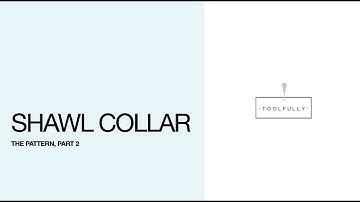 Shawl collar, part 2.