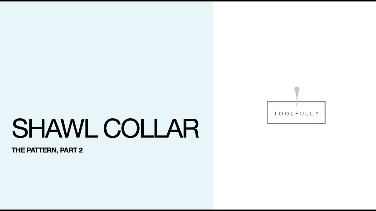 Shawl collar, part 2. YouTube