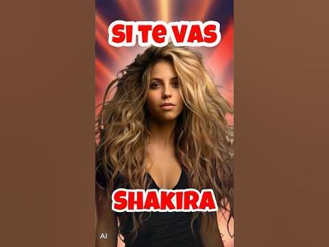 Shakira - Si Te Vas Letras! 🔥🎶 #shorts - YouTube