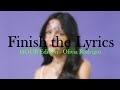 Finish the Lyrics - Olivia Rodrigo Edition (SOUR)