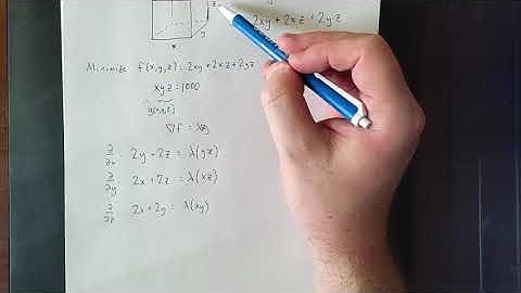 Lagrange Multipliers, example 3
