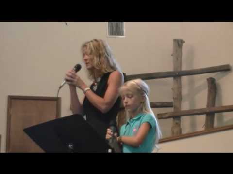 Brynn and Denise singing (Better Than A Hallelujah)