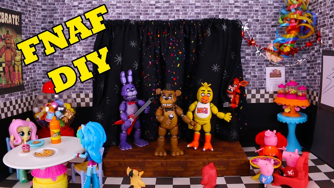Five Nights at Freddy's DIY Custom Diorama - How to Make the Stage
