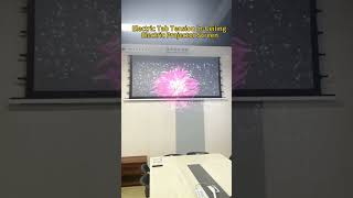 Electric Tab Tension In-Ceiling Electric Projector Screen#screen #hometheater#movie#projectorscreen