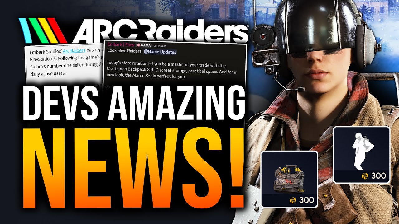 ARC Raiders - Devs Break Records! New Cosmetics & Patch News!