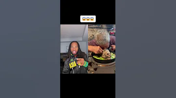 My Guy Eating Goat Head Lol Goat Why Viral Reactionvideo 