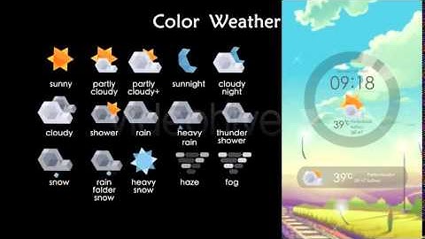 After Effects Project Files  Weather Icons Pack 4in1 VideoHive