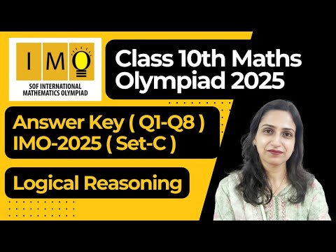 Answer Key Set C IMO 2025-26/Class 10th Maths Olympiad Exam (Q1 - Q8 ...