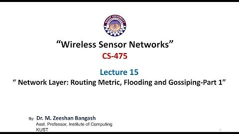 Network layer: Routing metric, flooding and gossiping... Part 1