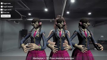 Motion capture using 3D pose estimation with Unity and mediapipe