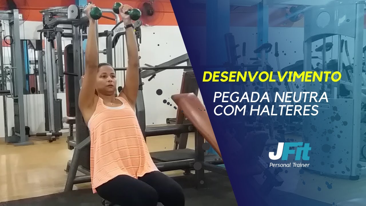 DESENVOLVIMENTO NEUTRO COM HALTERES | EXERCÍCIO PARA OMBROS | TREINO ...