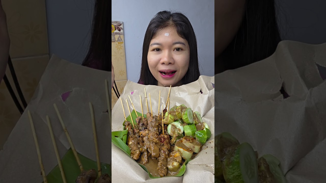 Mukbang Sate+Lontong #mukbang
