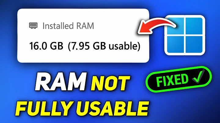 Windows 11 Not Using All RAM? Fix “All RAM Not Fully Usable” Issue!