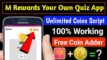 💥 Mrewards Your Own Quiz App | M Reward Unlimited Coins Adder Script | M Reward App Trick | #mreward